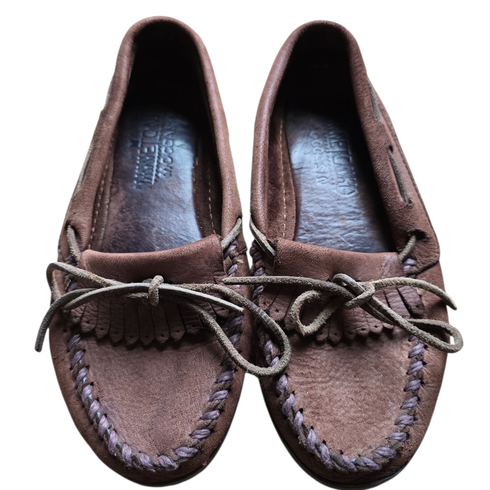 Brown Leather Moccasins